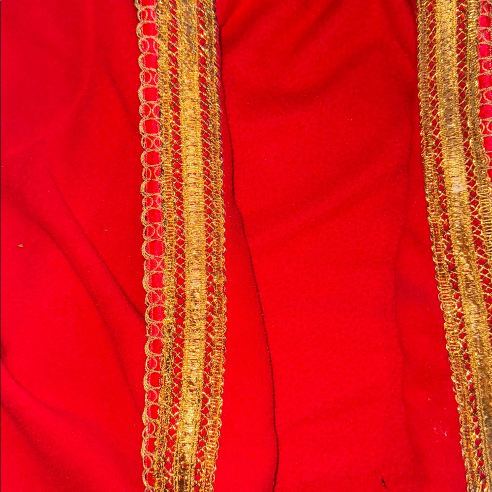 Talbots Intimates Size P Transformed: Unique Red & Lace Royal Robe - Picture 2 of 7